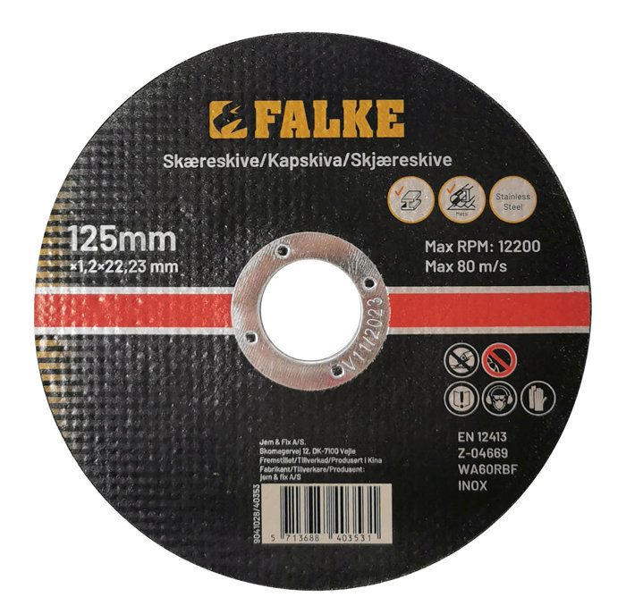 Falke skæreskive Ø125 mm til metal